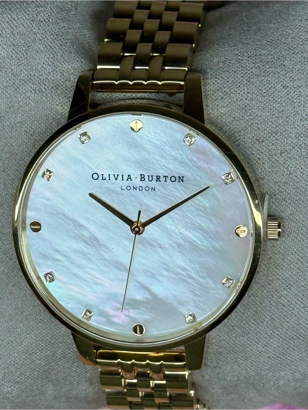 OLIVIA BURTON Gold Bracelet Watch with Mother of Pearl Dial - Picture 3 of 3